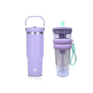 【Celyhome】Tumbler Cantik Mug Kopi Stainless Steel 900ml 710ml