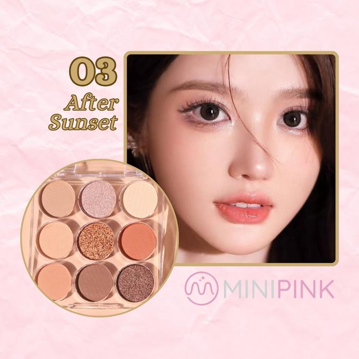 Gambar MINIPINK Sunset Mood Eyeshadow Palette Matte & Glitter - 02 Before Sunset dari COSVI Collection Kab. Tangerang 4 Tokopedia