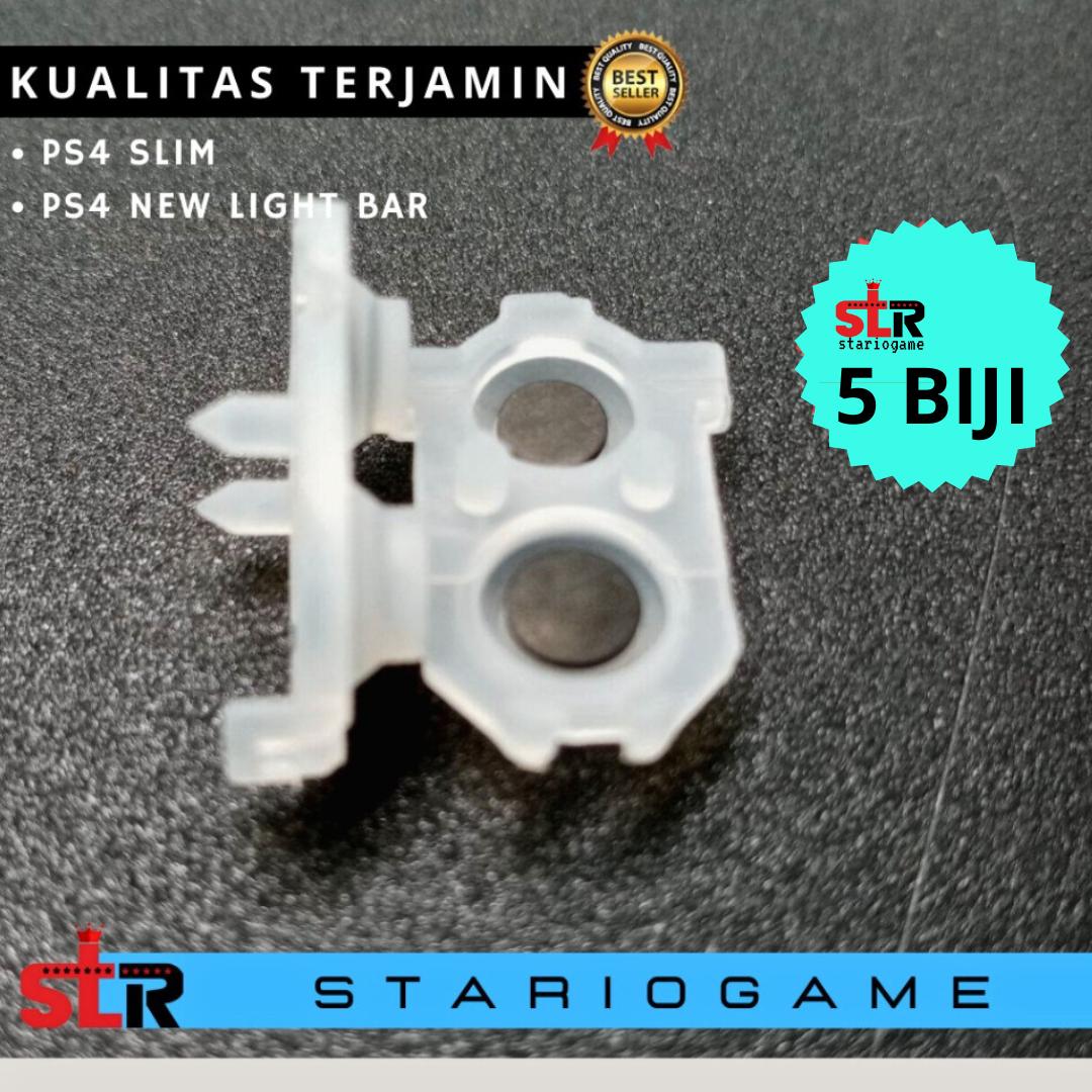 10 Karet Tombol RL Stik PS4 V4 Kualitas Grad A Original PS4 New Light Bar PS4 JDM 050 & 055