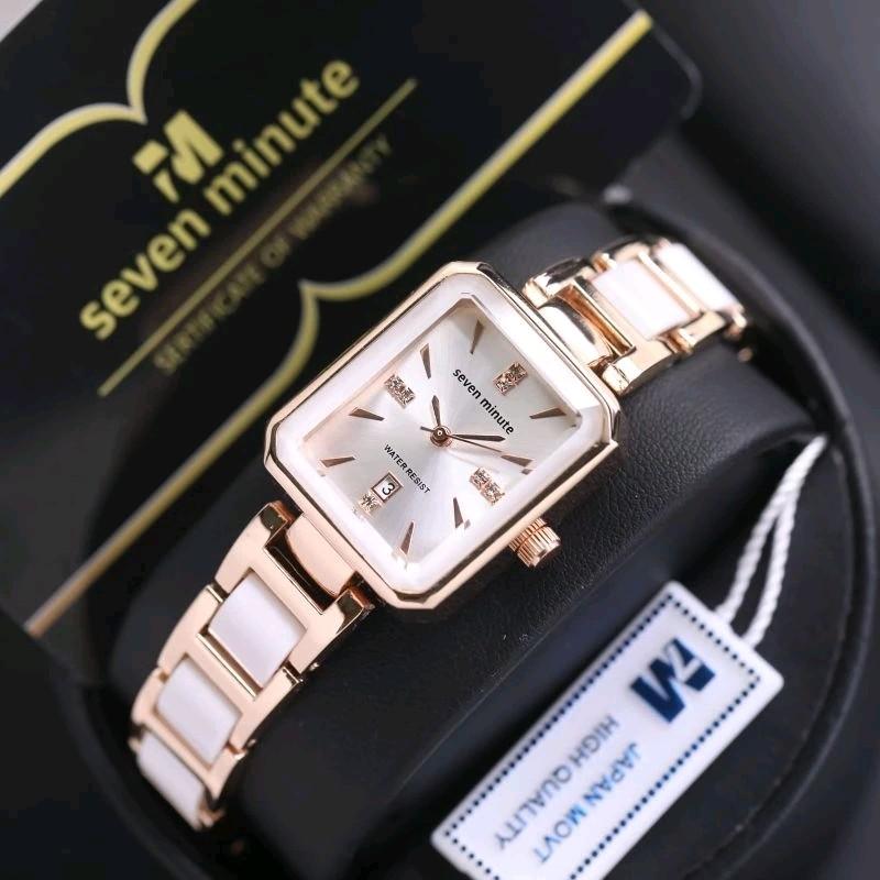 jam tangan cewe SEVEN MINUTE original Anti air rantai Mix keramik garansi 12 bulan 3