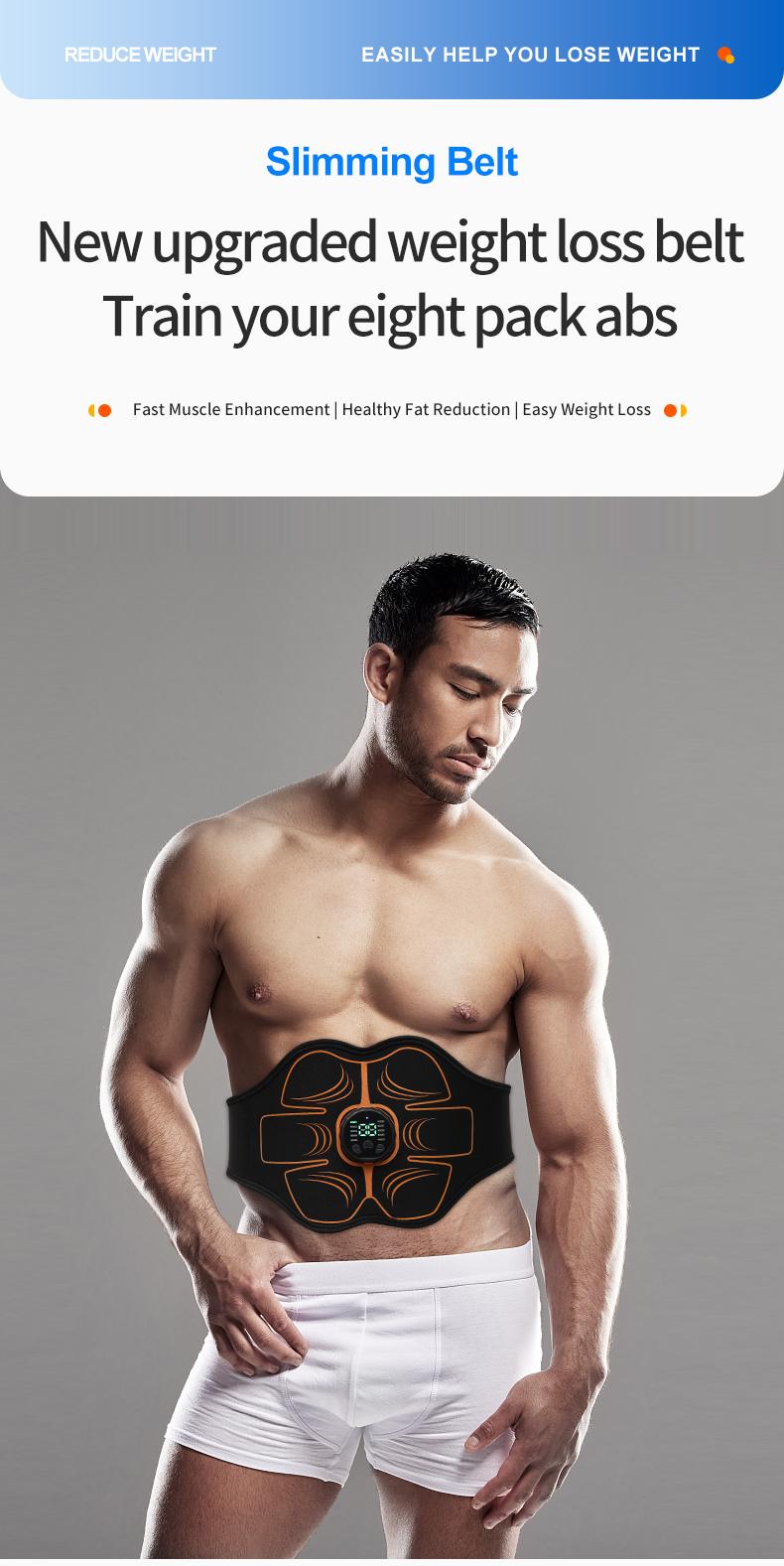 Product Introduction of Lazy Slimming Belly Tool for  Thin and Skinny Belly Equipment, Abdominal Muscle Patch, Waist Belt Training, Fitness Equipment 0