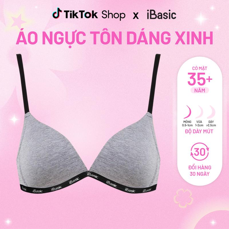  Áo ngực nữ iBasic không gọng mút mỏng phom tam giác BRAY101 