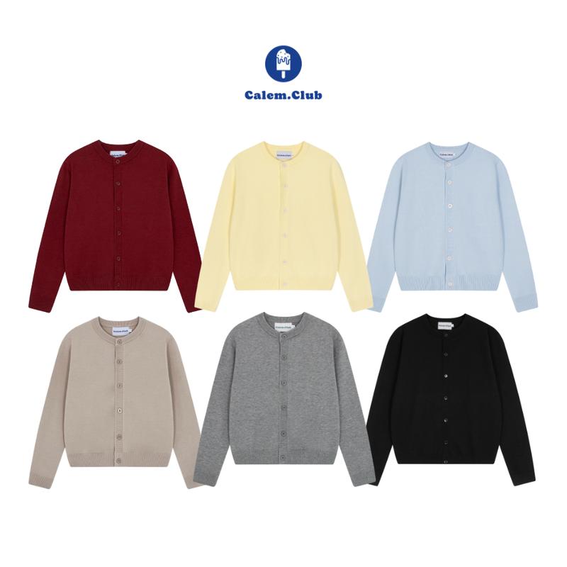 Calem.Club - Áo Khoác Cardigan SIMPLE Ver 1 chất len mịn Premium form unisex nam nữ thu đông phong cách hàn quốc áo len nữ
