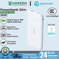 Gambar UGREEN Power Bank Ultra Slim 10.000mAh Led Digital DisplayTwo Way Powerbank PD Fast Charging 20W 80700 - 95424B 20KMA 20W dari GADVENTIA Kota Administrasi Jakarta Barat 1 Tokopedia