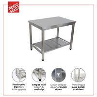 Gambar Meja Makan Stainless / Meja Kantin / Meja Serbaguna / Table Sb 9-60 RESTOMART Stainless Steel (1418001) (F8) dari Restomart Kitchen Solution Kota Semarang 3 Tokopedia