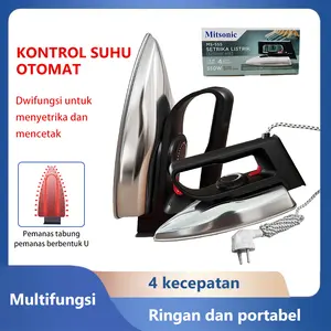 Leeyee SETRIKA LISTRIK Hitam 350W/450W Kontrol Suhu Otomat 4 Kecepatan Presisi Multifungsi Penghilang Kerutan & Sterilisasi Tungau