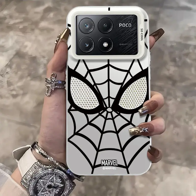 Casing Hp Hardcase Spiderman For Redmi K70E POCO X6PRO(5G） Marvel Case Glossy 5