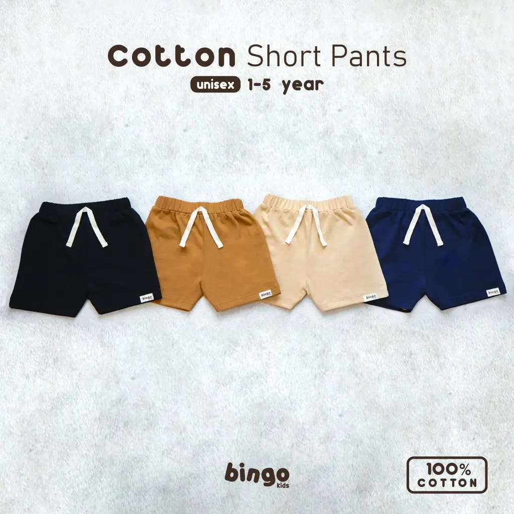 Cotton Short Pants Anak 1-5 Tahun Celana Pendek Anak