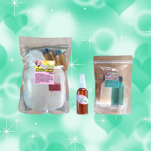   Combo 2  1 Nước Giặt Tăng Hương + 1 Xả vải tăng hương chai hương 100g lưu hương làm mềm vải kèm xịt thơm. 