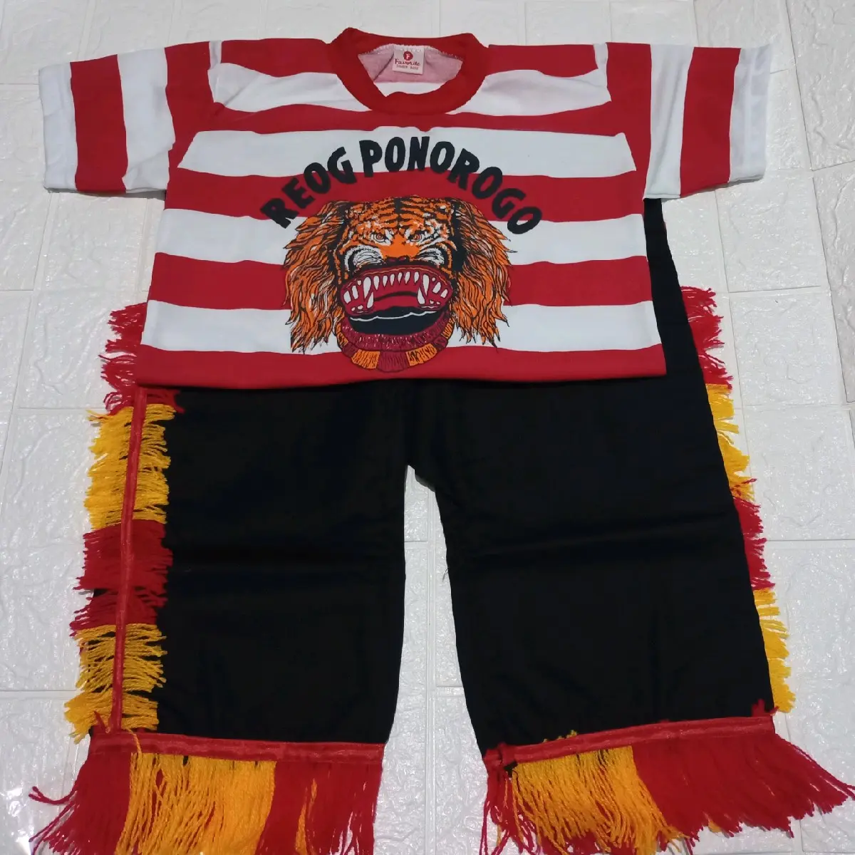 SETELAN KOSTUM REOG ANAK BAJU DAN CELANA
