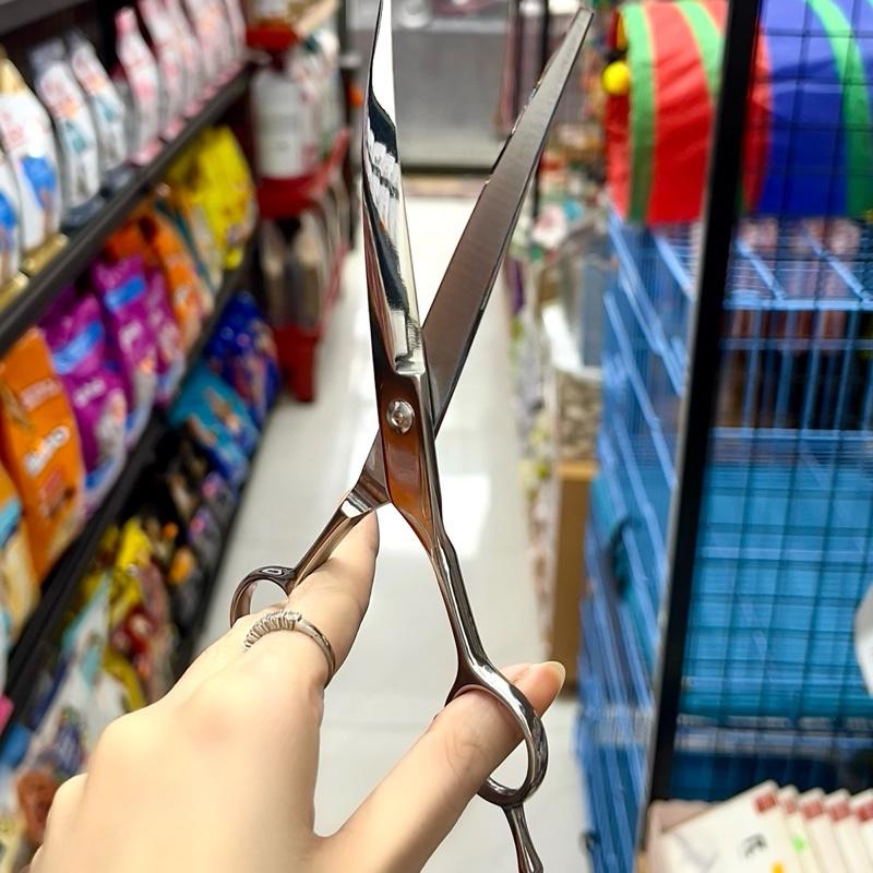 Kéo cong cắt tỉa lông cho chó mèo thú cưng bén bền thép không gỉ