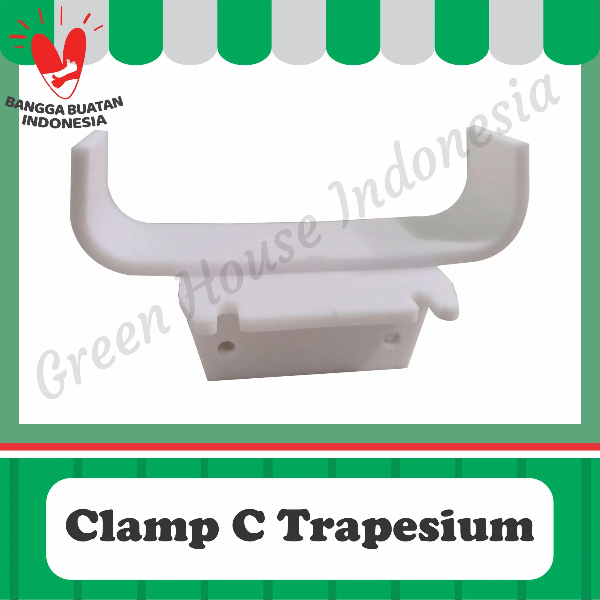 Clamp C Gully Trapesium - Green House Indonesia
