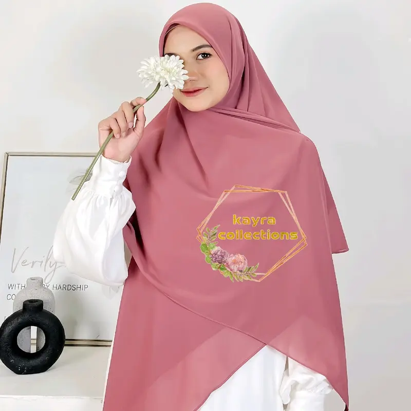 segiempat ceruti baby doll 145x145 segi empat syari nyaman muslim square  jilbab  ceruty  kerudung 2