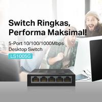 Gambar TP-link TL-LS1005G 5-port 10/100/1000Mbps Desktop Network Switch Plastic dari Reformasi Computer Kota Administrasi Jakarta Barat 2 Tokopedia