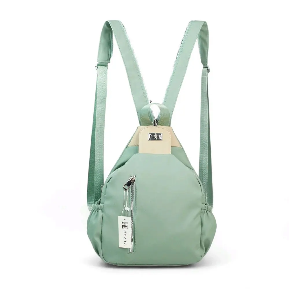 Hezta Tas Ransel Wanita HEZTA - Tas Gendong Model Terbaru Hitam Stylish Ringan Multifungsi Cocok Untuk Sehari-Hari Kerja Traveling & Jalan Santai Backpack stylish