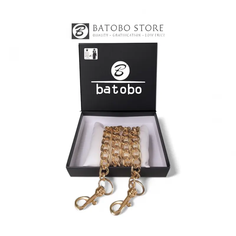 Rantai Tas Mewah Semeter B001592 Kualitas Top Panjang 45cm Sampai 115cm Sudah ada Pengaitnya Nikel Tebal Super Grate A Set box tali dompet Wanita