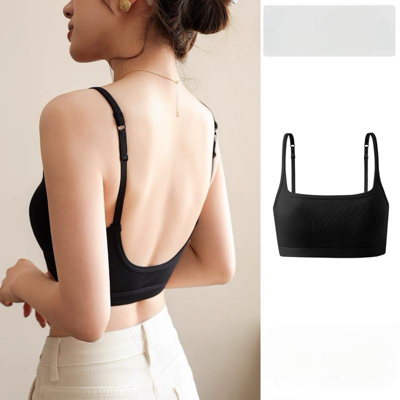 2323 Áo Bra Có Đệm Quai Liền Chống Lộ Chất Liệu Cotton Không Gọng Mang Lại Sự Thoải Mái Và Tự Tin Woman