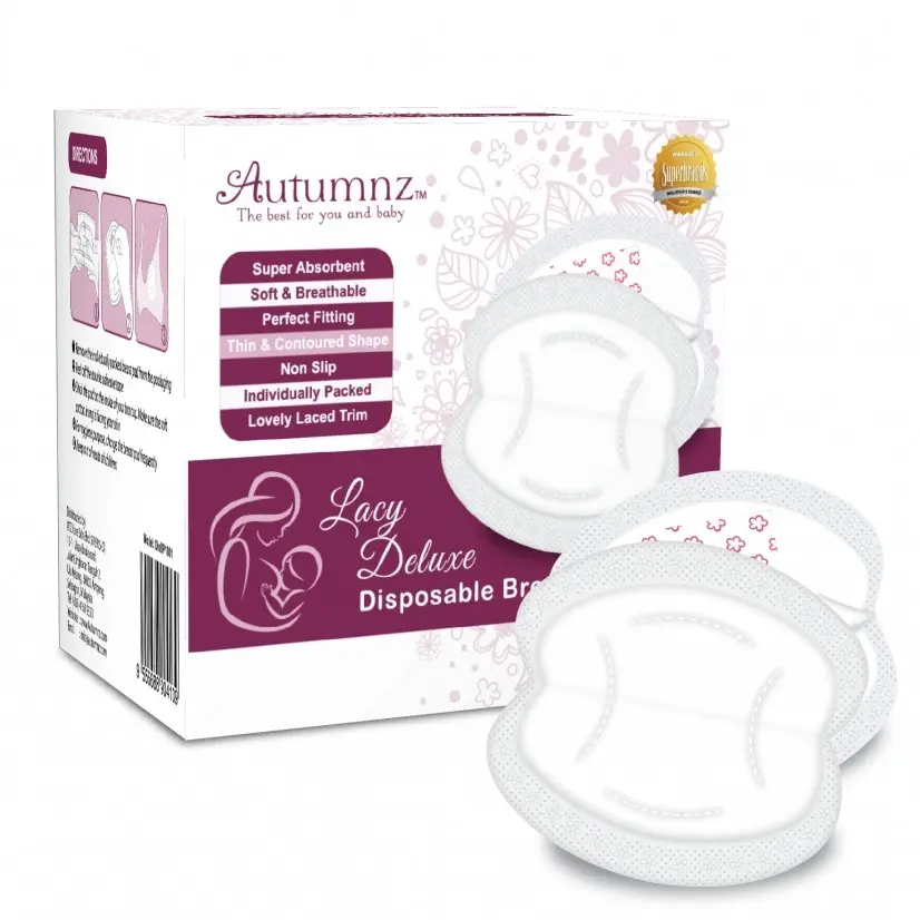 AUTUMNZ LACY DELUXE DISPOSABLE BREASTPAD