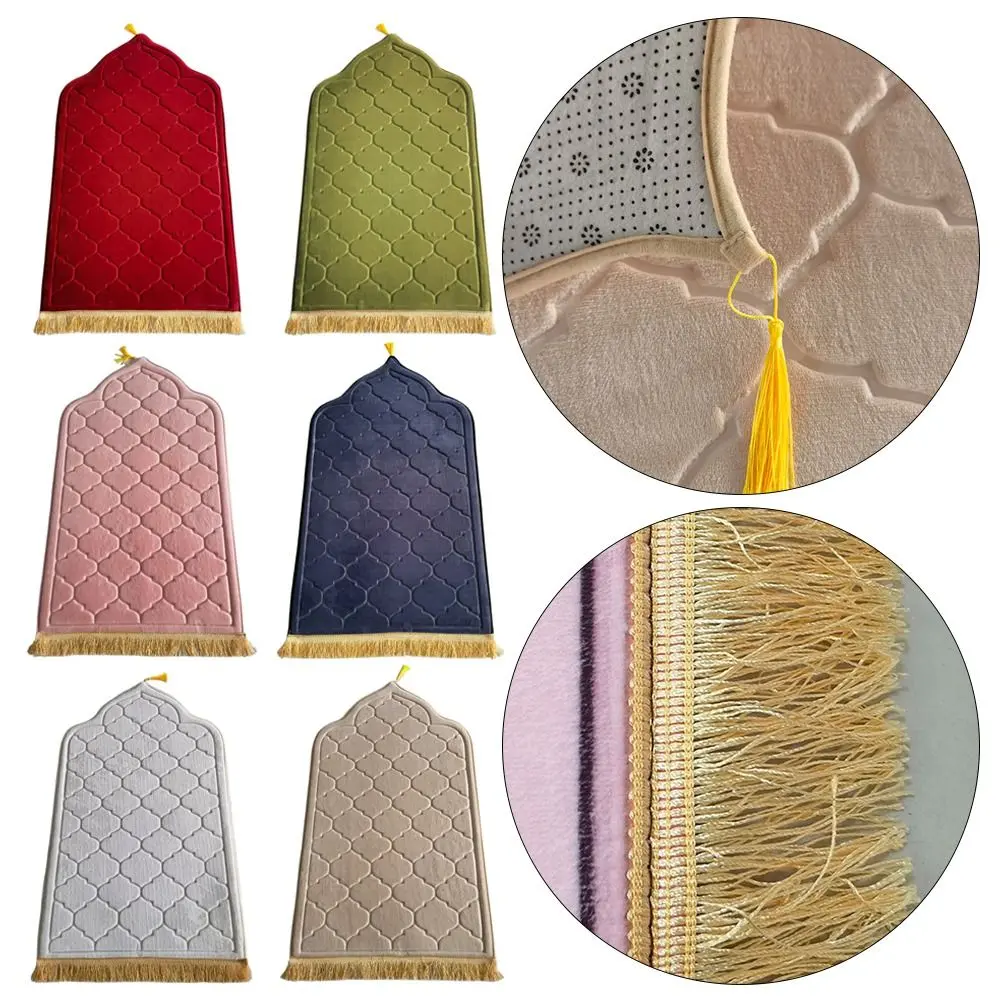 Embossing Irregular Ramadan Gift Floor Carpets Prayer Mat Prayer Rug Worship Blanket