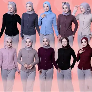 Caya Blouse Atasan Wanita Knit Cardigan Kekinian Bahan Premium Desain Elegan Nyaman Formal Terbaru
