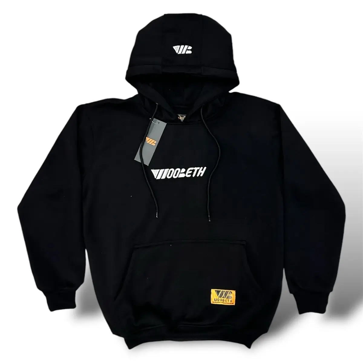 Hoodie Woobeth Sweater hoodie Tebal premium Unisex bordir timbul hoodie Aesthetic pria wanita Fleece tebal Nyaman Lembut Jumper Keren Lokal