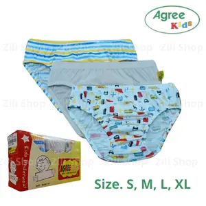 Agree Kids - 6 pcs CD Celana Dalam Anak Laki Motif Fashion
