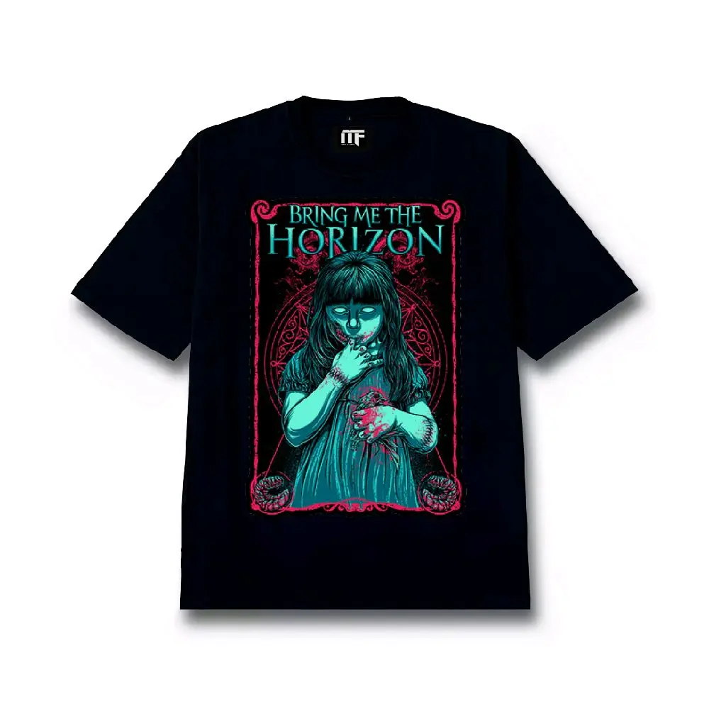 T-shirt Kaos Band Premium BRING ME THE HORIZON Series Cotton Combed 24s Premium Baju Distro Pria Simple Nyaman Oblong Vintage Standar Tshirt BMTH Oblong Dewasa Keren Katun Atasan Pendek Cowok Santai Custom Casual bajupria outfit elegan pas
