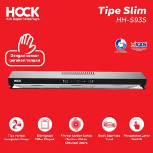 Hock Pengisap Asap / Cooker Hood Slim HH-S93S