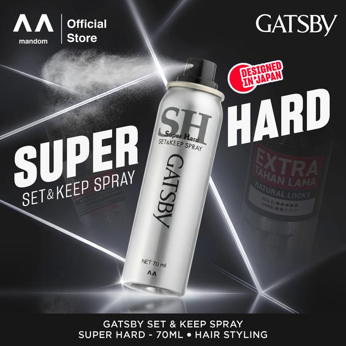 Gambar GATSBY Set & Keep Spray - Super Hard dari Mandom Indonesia Kota Administrasi Jakarta Barat Tokopedia