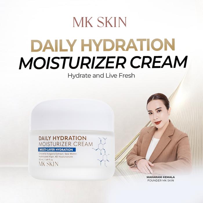 Gambar MK SKIN - Daily Hydration Moisturizer Cream l Melempabkan dan Menghidrasi Kulit  50ml dari MKSKINJAWA Kab. Sidoarjo Tokopedia