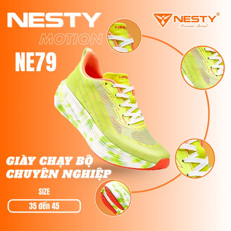 [NE79] NESTY MOTION - GIÀY CHẠY BỘ CHUYÊN NGHIỆP, GIÀY THỂ THAO NAM NỮ SIÊU ÊM, SIÊU NHẸ [KO1]