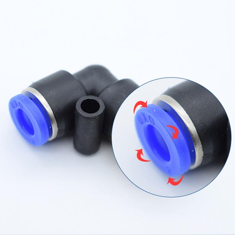 1/8" 1/4" 3/8" 1/2" (M.STOCK) Thread Elbow Air Pneumatic Pipe Connectors Gas Tube OD 6mm 8mm 10mm 12mm Quick Joint 3