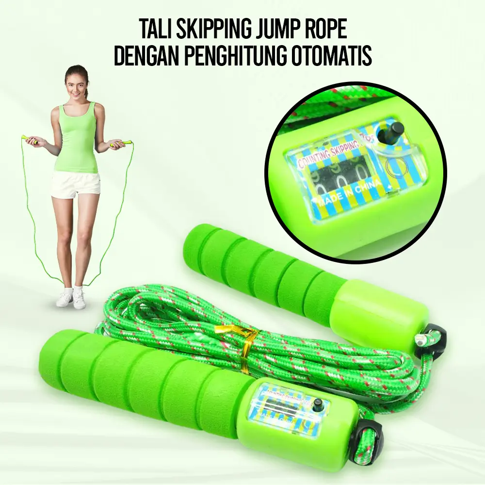 Tali Skipping Jump Rope dengan Penghitung Otomatis - KY-319 - Multi-Color