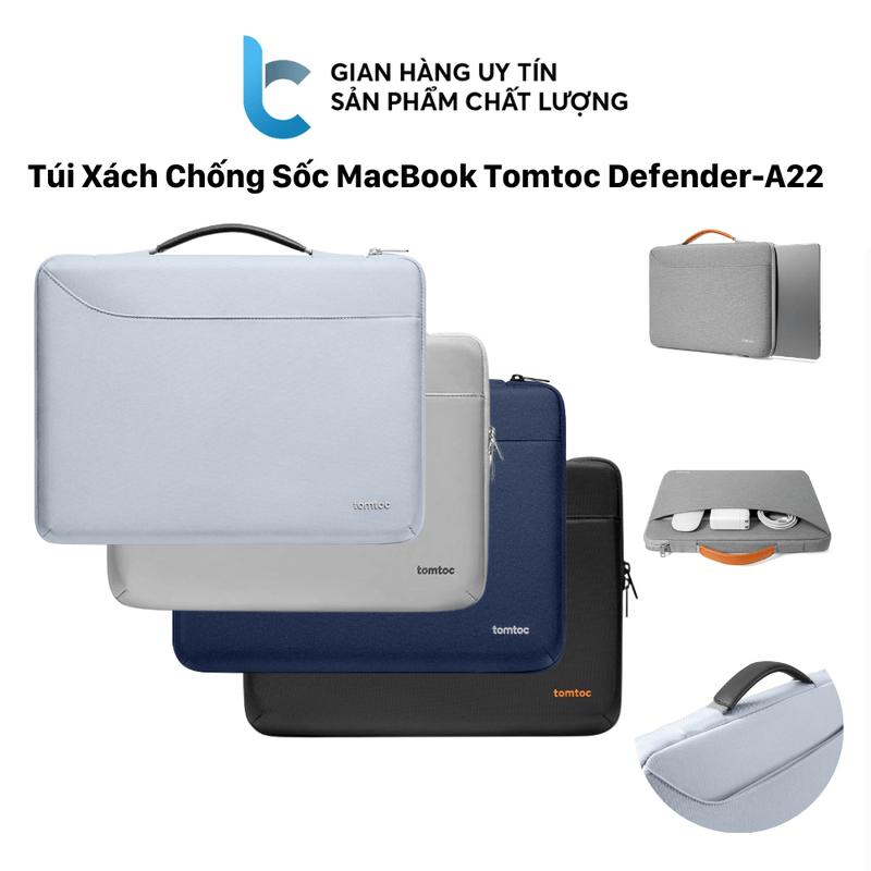 Túi Xách Chống Sốc Macbook Tomtoc Defender-A22 Briefcase Cho Air Pro M1 M2 M3 M4 13 14 15 16 inch