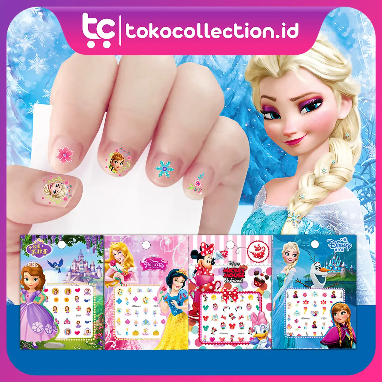 TC Stiker Kuku Anak Finger Nail Airt Anak Sticker Kuku Karakter Lucu Anak R476