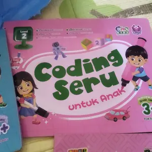[ISI 3 BUKU] Coding Wipe Clean Anak 3+ Belajar Algoritma, Pola & Debugging + Bonus Spidol