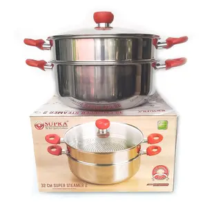 Supra Super Steamer 2 Ukuran 32cm | Panci Steamer Supra 2 Susun