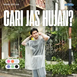 Jas Hujan Raincoat Ponco Lengan + Celana Elmondo 205 Setelan