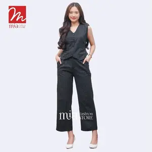 SET VEST SEMIWOL WANITA TRENDY