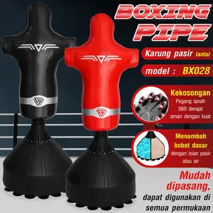 BG SPORT Samsak Tinju Berdiri Freestanding Punching Bag Boxing Muay Thai Red Black BX026 BX027 BX028