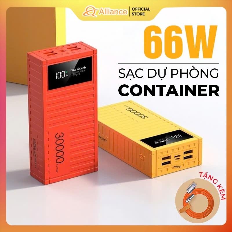 Sạc Dự Phòng 30000-100000mAh 66W 4 Cổng Sạc Nhanh Đầu Vào 2 Cổng USB