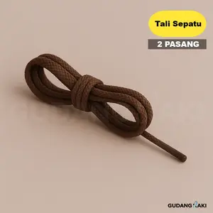 2 Pasang Tali Sepatu Bulat LILIN BULAT SOELACE WAXED Cotton Shoelace PDL PDH Boots Dokmart Sapety DLL