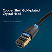 Gambar Vention Kabel LAN  RJ45 Ethernet Cat.8 SFTP - IKA - black, 5m dari Vention Flagship Kota Administrasi Jakarta Utara 5 Tokopedia
