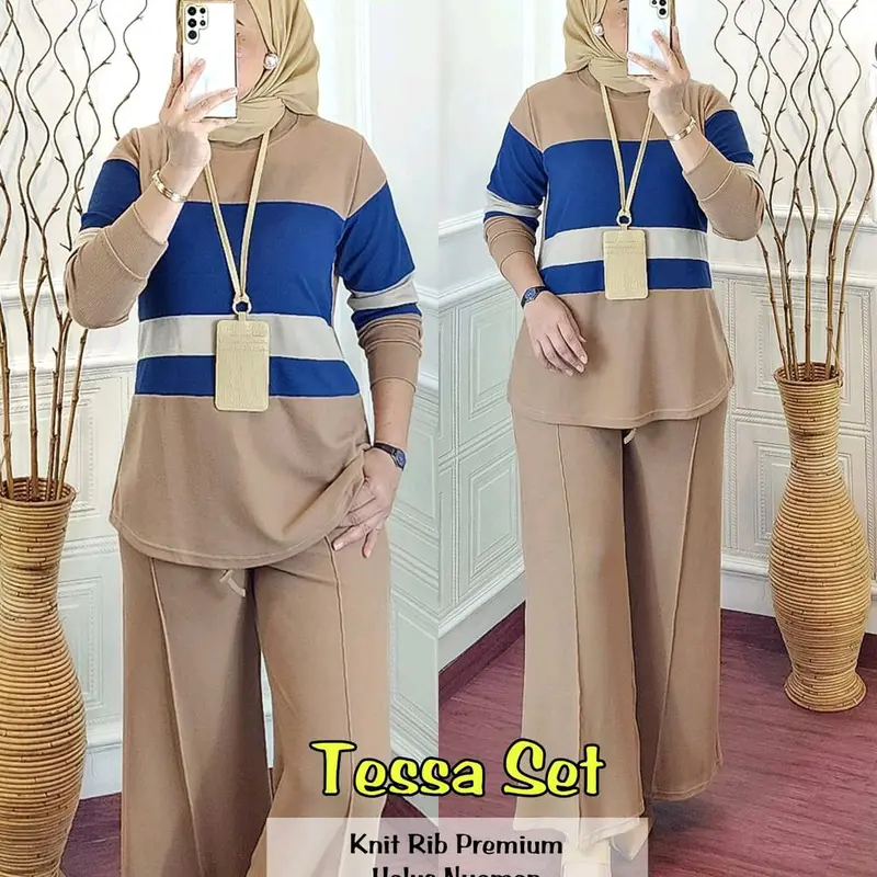 SETELAN BLOUSE DAN CELANA PANJANG WANITA / OUTFIT WANITA BY MARSELLA 2