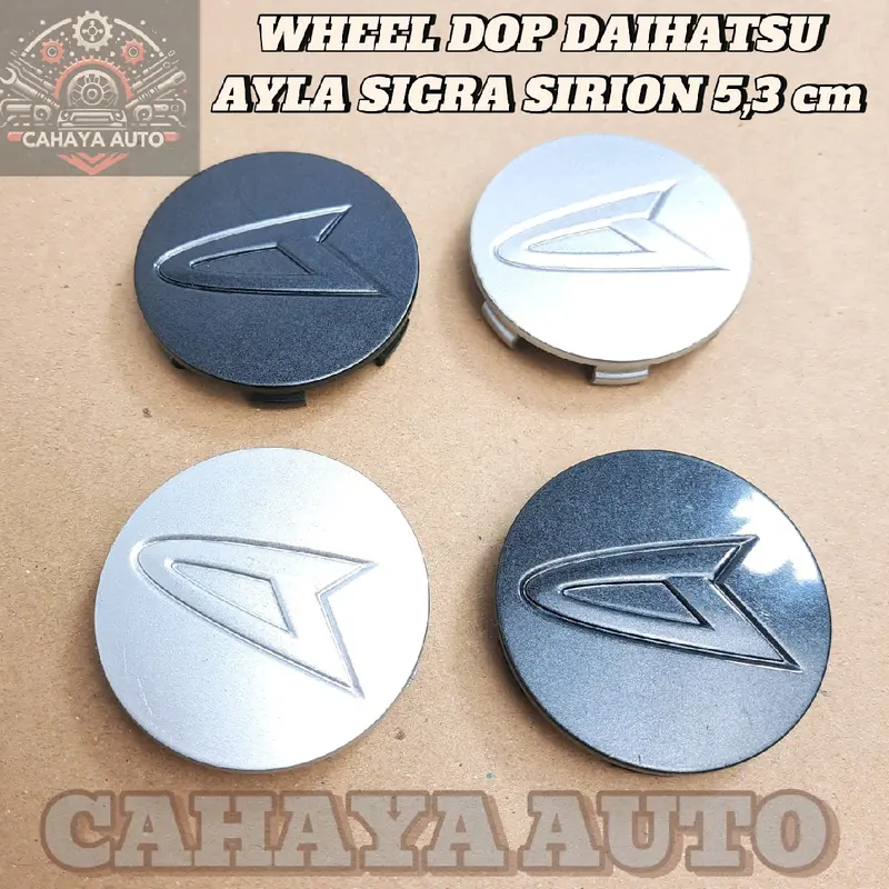 dop tutup roda velg as roda Ayla Sigra sirion 5,2cm Daihatsu ori 0