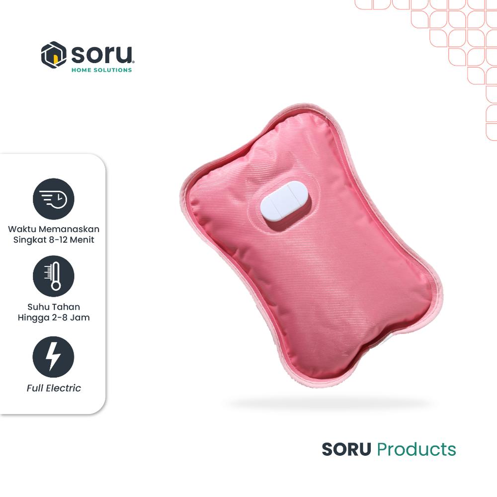 READY !!! SORU - Bantal Penghangat Air Panas Elektrik - Electric Portable Heating Pad untuk Kram Menstruasi