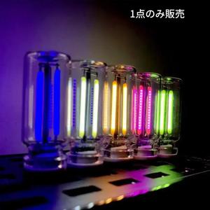 車用USBタッチコントロールLEDナイトライト、車内雰囲気ライト、LEDフィラメント電球、車内装飾DIY用