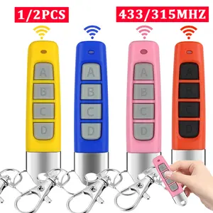 1/2pcs Remote Control 433MHz Car Key Garage Door Gate Opener Remote
