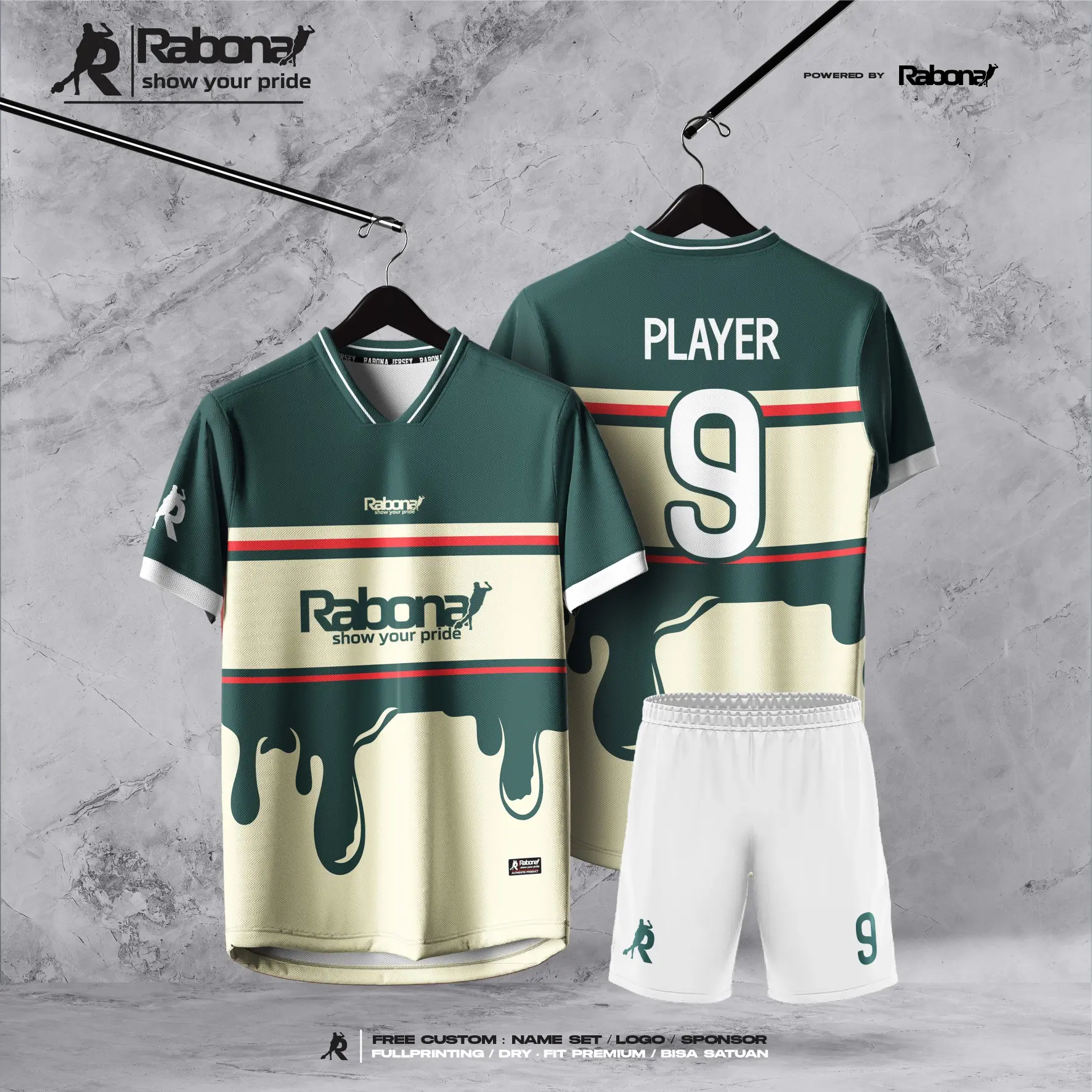 jersey custom full printing || green milk A23