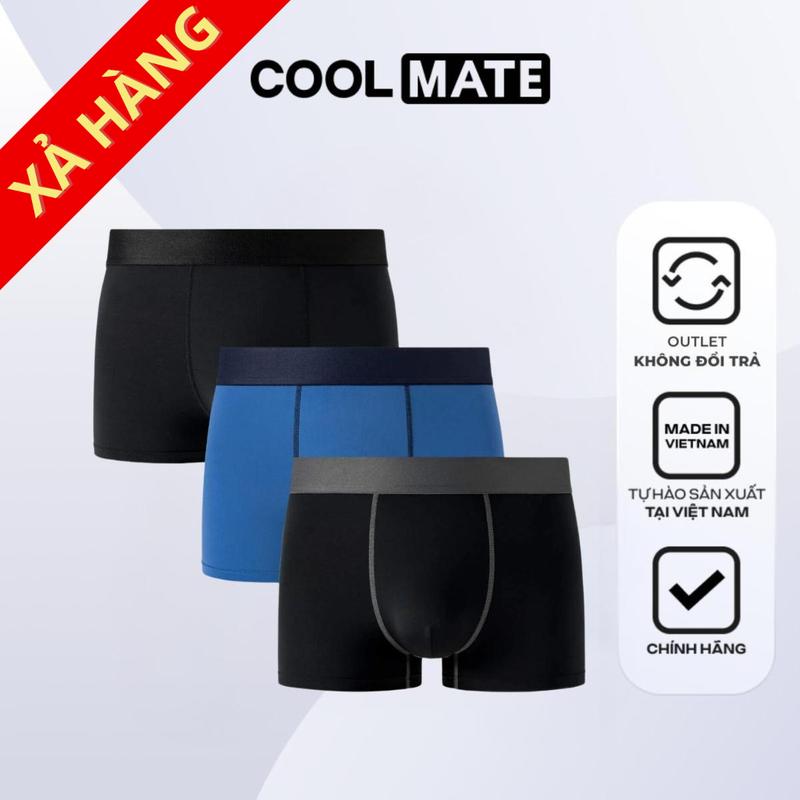   Outlet Không đổi trả  Combo 3 Quần Lót Nam Trunk Excool Function Thoáng mát - Coolmate 
